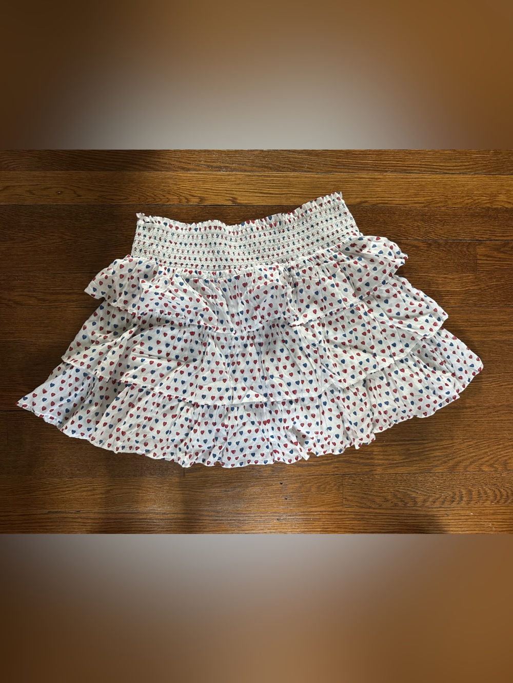 Roller Rabbit Pop Hearts Siggy Skirt Red Navy